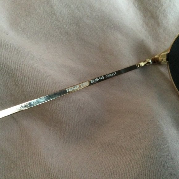 Warby Gold Tone Tortoiseshell Sunglasses Fisher 2407 51 18 140 - Picture 8 of 9